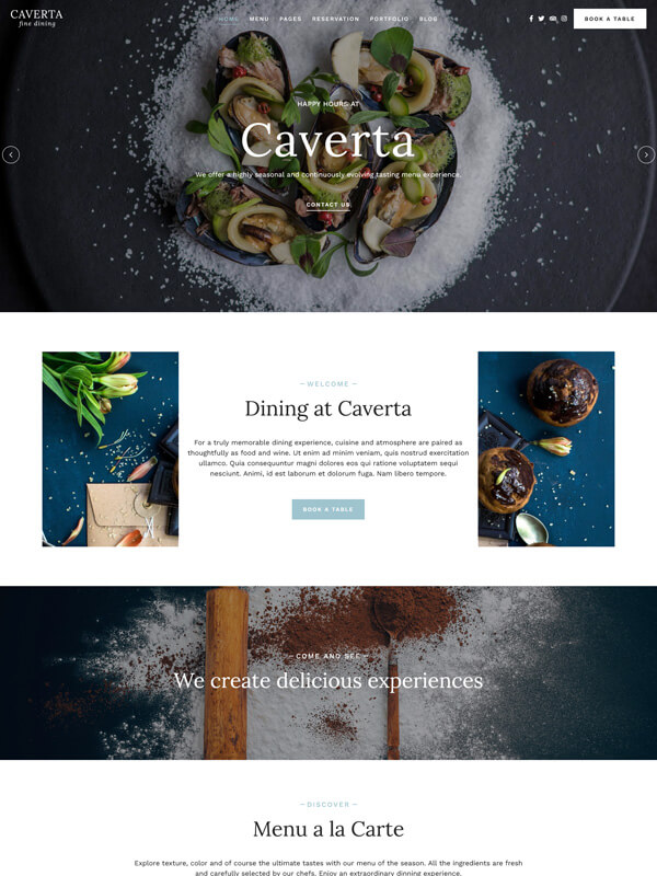 Caverta Main Restaurant Theme